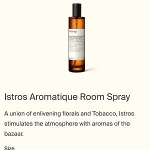 aesop istros room spray (90% used)